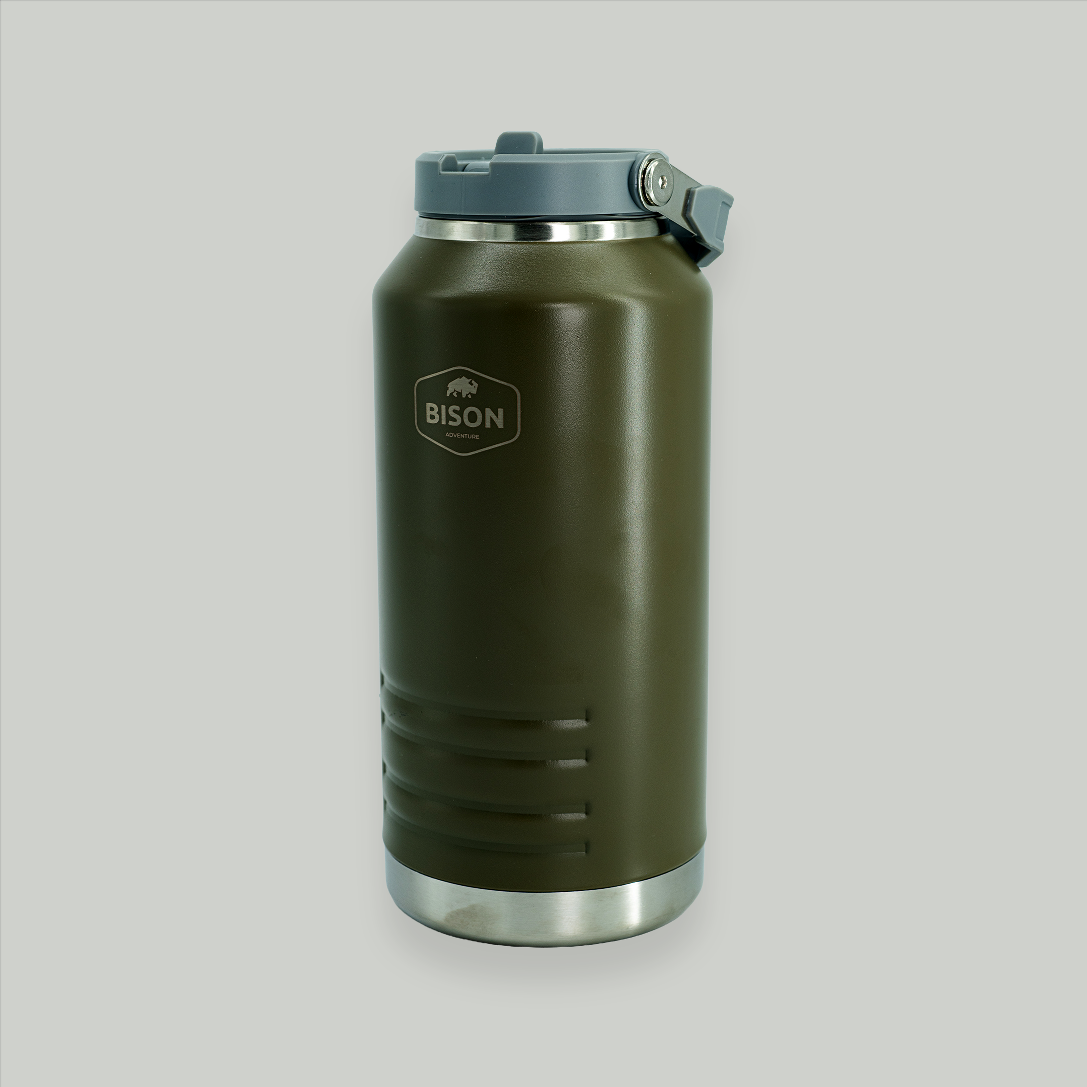 Belly Flask With Screw Lid & Handle 1.2L