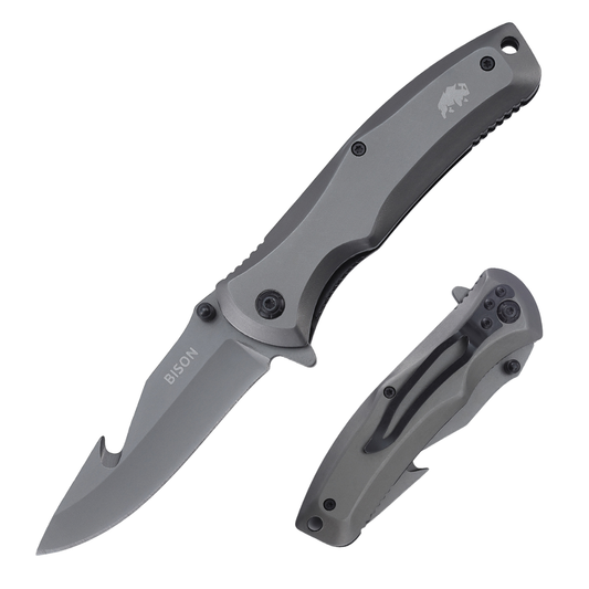 Bison Pocket Knife large with Belly Ripper